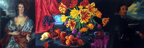 Still Life After Van Dyck