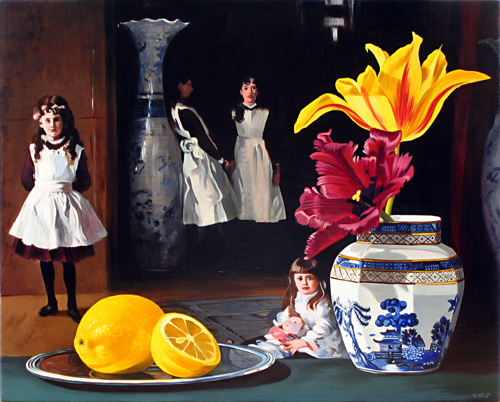 Lemons and Vase
